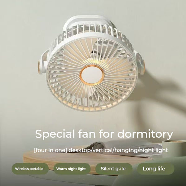 2026 BreezJoy New Upgraded Portable Clip Fan, USB Rechargeable Desk Fan, Quiet Camping Fan, 5-Speed USB Fan, Powerful Airflow, Sturdy Clamp, Available in 4 Colors, Suitable for Golf Carts, Office Desks, Outdoor Travel, Tents, Gym Treadmills